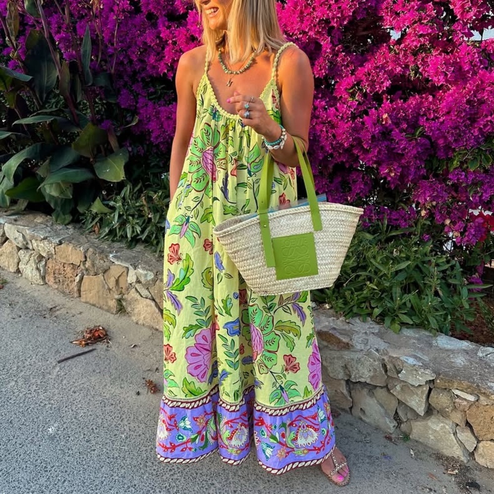 NWT FARM Rio OVERSIZE Floral Insects Maxi Dress Size XS